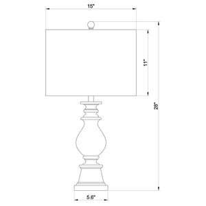 Wahlburg - Drum Shade Table Lamp - Oatmeal