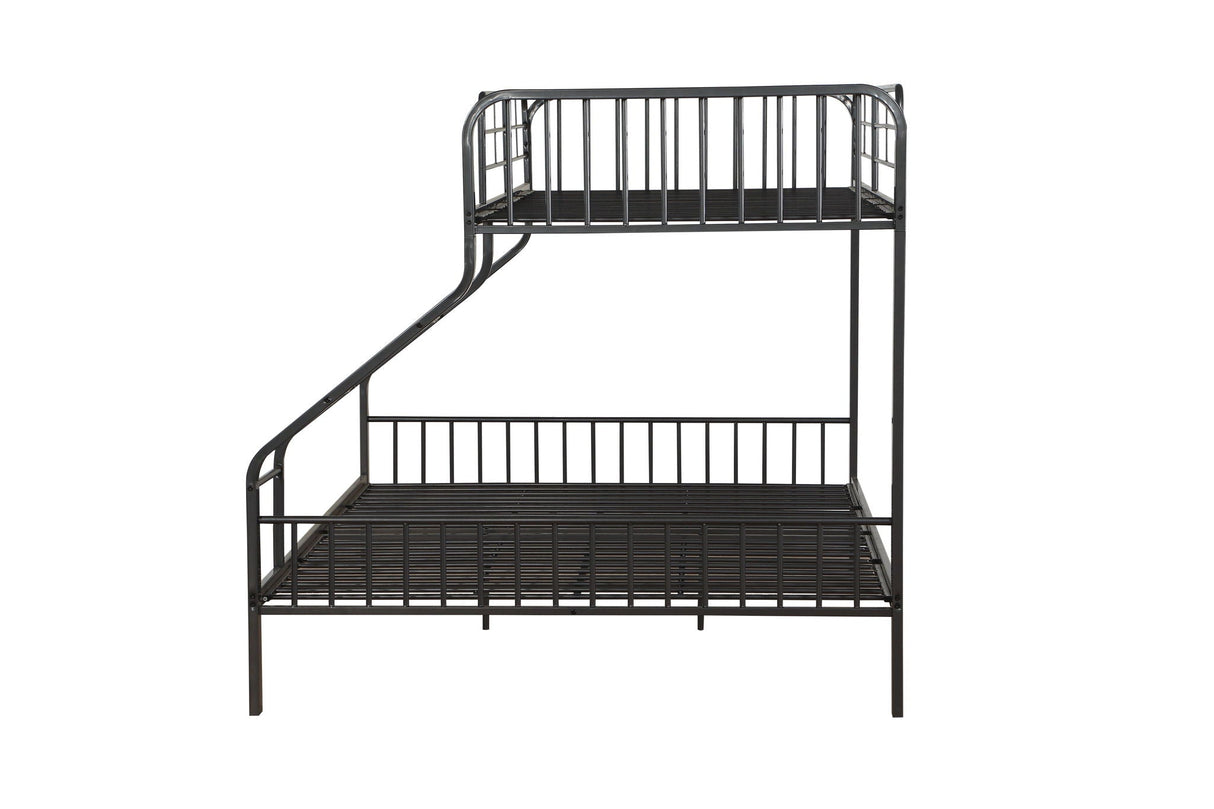 Caius - Twin Long Queen Bunk Bed - Gun - Best Buy Furniture
