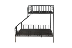 Caius - Twin Long Queen Bunk Bed - Gun - Best Buy Furniture