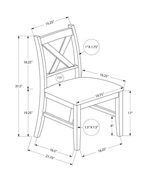 Dining Chair Side, Upholstered For Dining Room, Transitional (Set of 2) - Best Buy Furniture