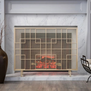 Dorothy - Modern Single Panel Iron Fire Screen - Best Buy Furniture