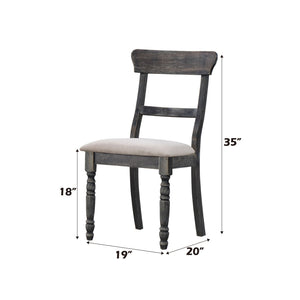 Leventis - Linen Weathered Side Chair (Set of 2) - Light Brown - Best Buy Furniture