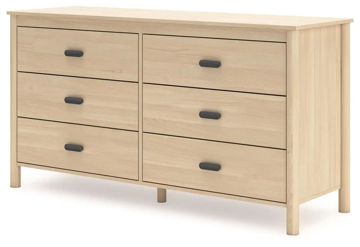 Cabinella - Six Drawer Dresser - Tan - Best Buy Furniture