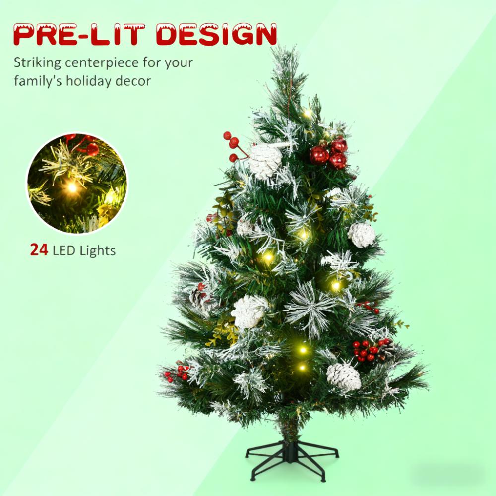 Artificial Christmas Tree, Festive Outdoor Christmas Porch Decor Set