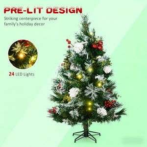 Artificial Christmas Tree, Festive Outdoor Christmas Porch Decor Set