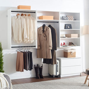 Devi - Wall Mounted Wood Closet System & Modular Units