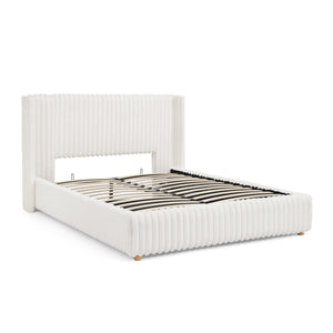 Functional Vertical Striped Bed With Gas Lift Storage