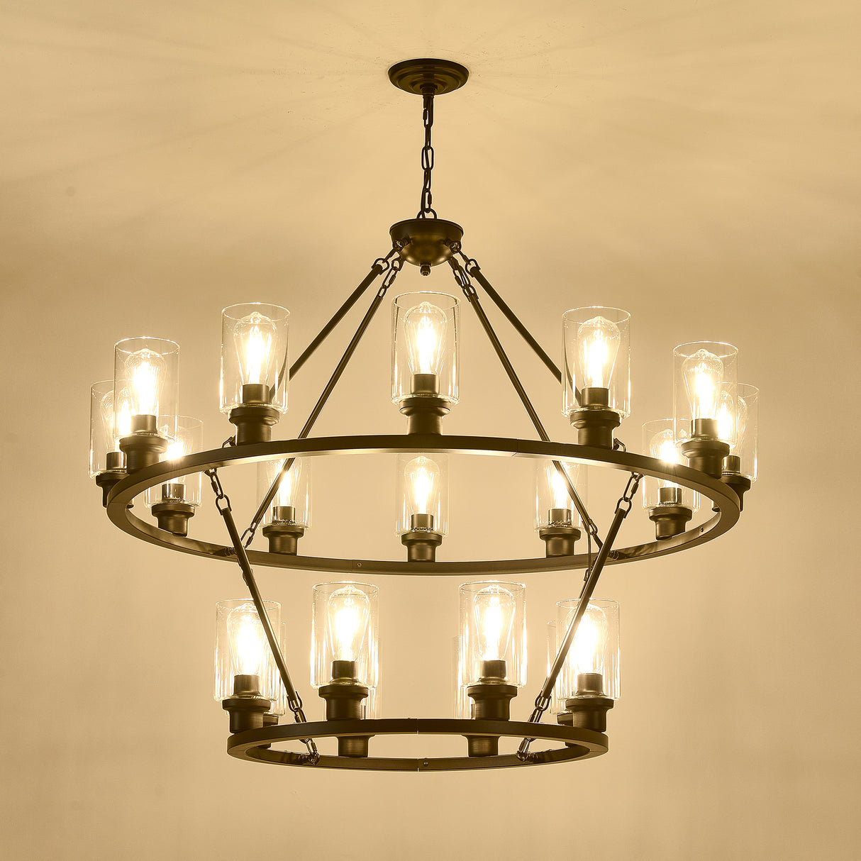 20-Light 2 Tier Chandelier