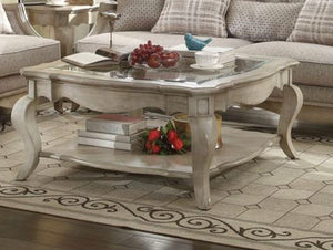 Chelmsford - Clear Glass Coffee Table - Taupe - Best Buy Furniture