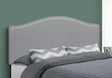 Queen Size, Bed Headboard Only, Upholstered, Transitional - Gray - Best Buy Furniture