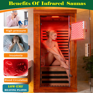 Wood Infrared Home Sauna Room
