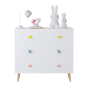 3 Drawer Dresser, Storage Cabinet With Anti Tip Safety