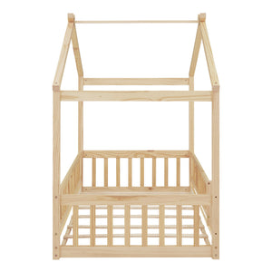 Bed House Bed Frame With Fence