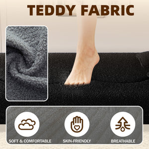 Modern Floor Sofa With 2 Pillows, Twin Size For Living Room