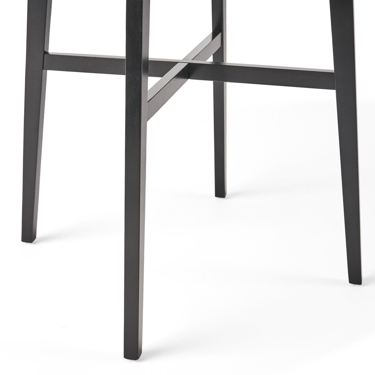 Modern Bar Height Dining Table, Rubberwood Legs And Laminate Table Top