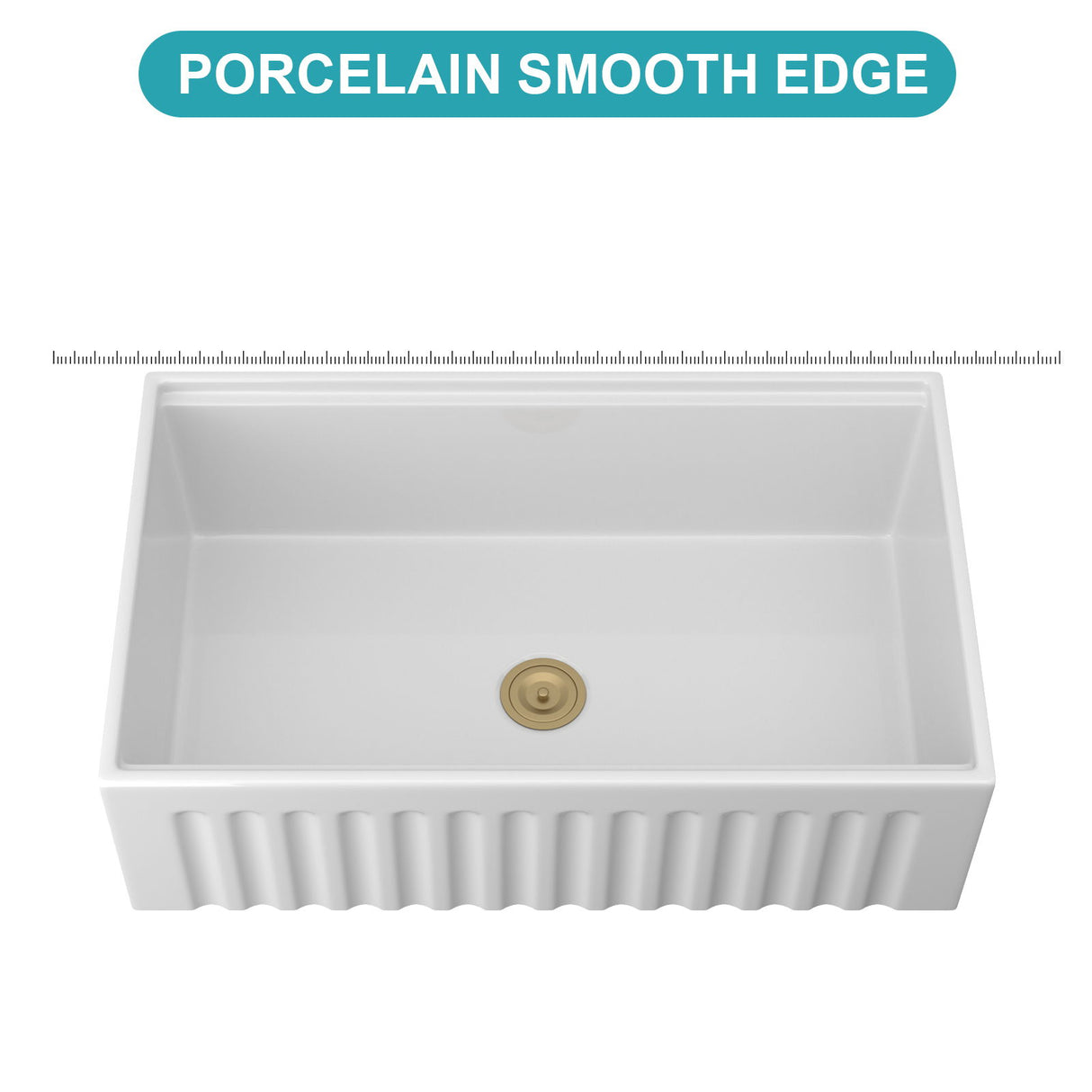 Workstation, Single Bowl Apron Front Kitchen Sink - White