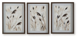 Honslow - Wall Art Set (Set of 3) - Brown / Black / White - Best Buy Furniture