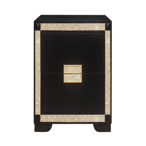 Lively - Bedroom Set With Glitter Detail And Padded Headboard