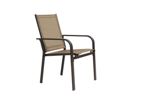 7 Pieces Patio Dining Set with Rectangular Table and 6 Textilene Chairs