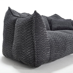 Comfortable Dual Beanbag Chair With High Resilience Foam Core For 2 People