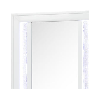 Abigale - Nightstand Top Mirror With LED Lighting (Only Mirror Top) - White