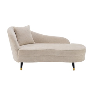 BellaLuxe Boucle Curved Chaise Lounge