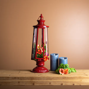 Traditional lantern post tabletop candle holder