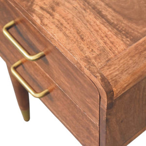 Solid Wood Astor 2-Drawer Nightstand