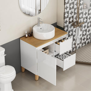 31.5-Inch Modern Bathroom Vanity with Sink Combo