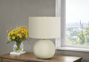 Lighting, Contemporary Table Lamp, Ceramic - Cream - Best Buy Furniture