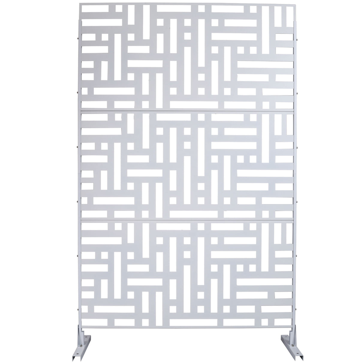 Decorative Freestanding Metal Privacy Screen For Indoor & Outdoor Use