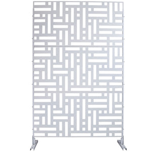 Decorative Freestanding Metal Privacy Screen For Indoor & Outdoor Use
