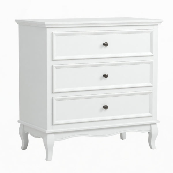 3 Drawer Dresser - White