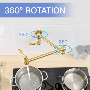 Pot Filler Wall Mount Commercial Pot Filler Faucet