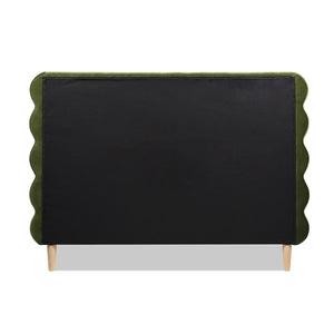 Stockholm - Modern Wavy Headboard Platform Bed