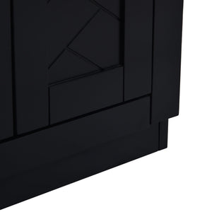 Ceramic Sink Combo, Freestanding Vanity Set With 3 Drawers & Soft Closing Doors