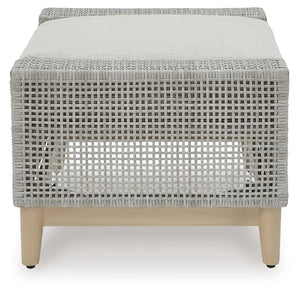 Seton Creek - Ottoman With Cushion - Gray - Best Buy Furniture