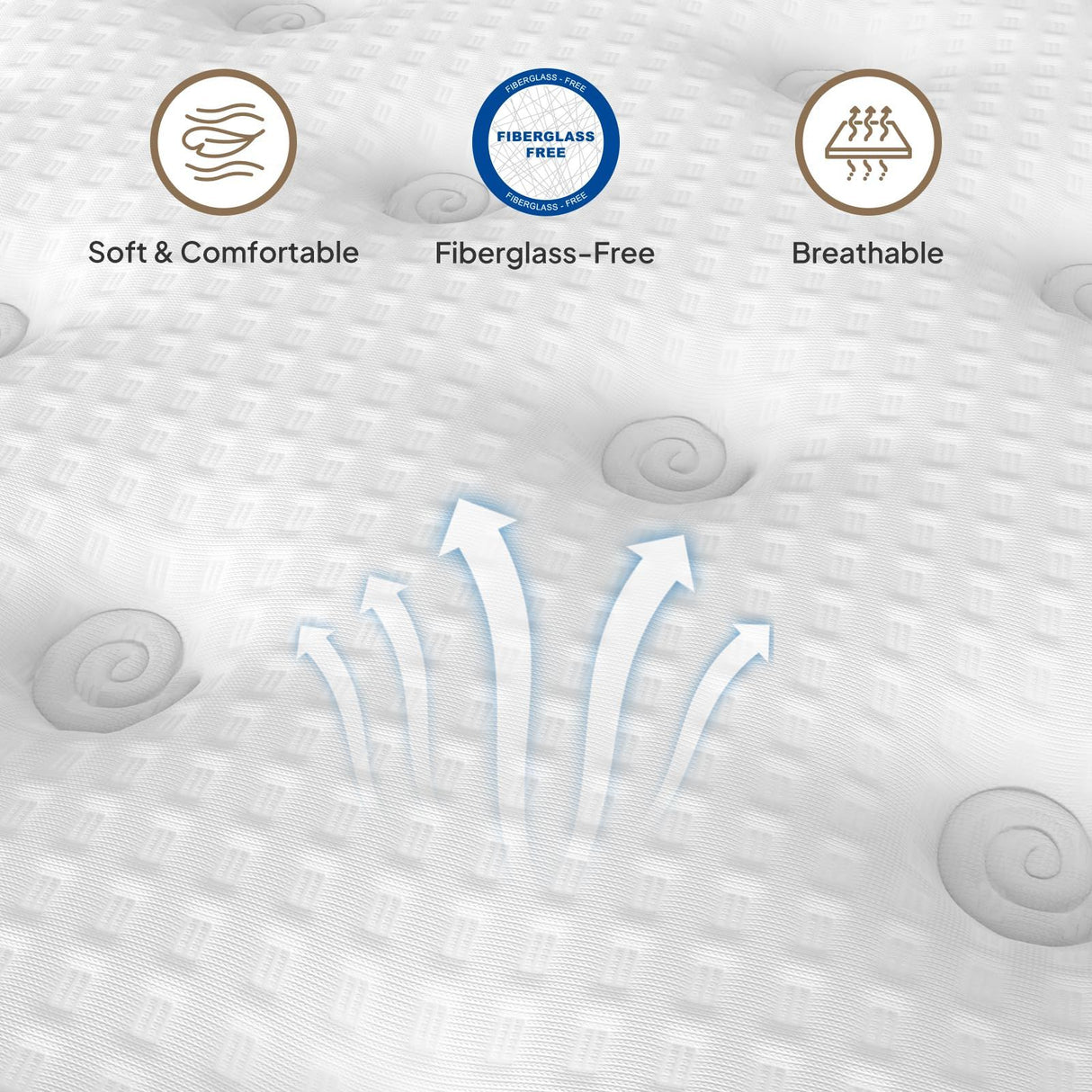 12" Hybrid Mattress With Innersprings & Gel Memory Foam