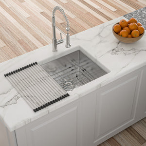 Modern Undermount Stainless Steel Kitchen Sink 16 Gauge, Deep Single Bowl