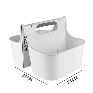 Portable Shower Caddy Bathroom Organizer Basket, Perfect Size for Dorm/College, Plastic Bath Tote, Dries Quickly with Drainage Holes