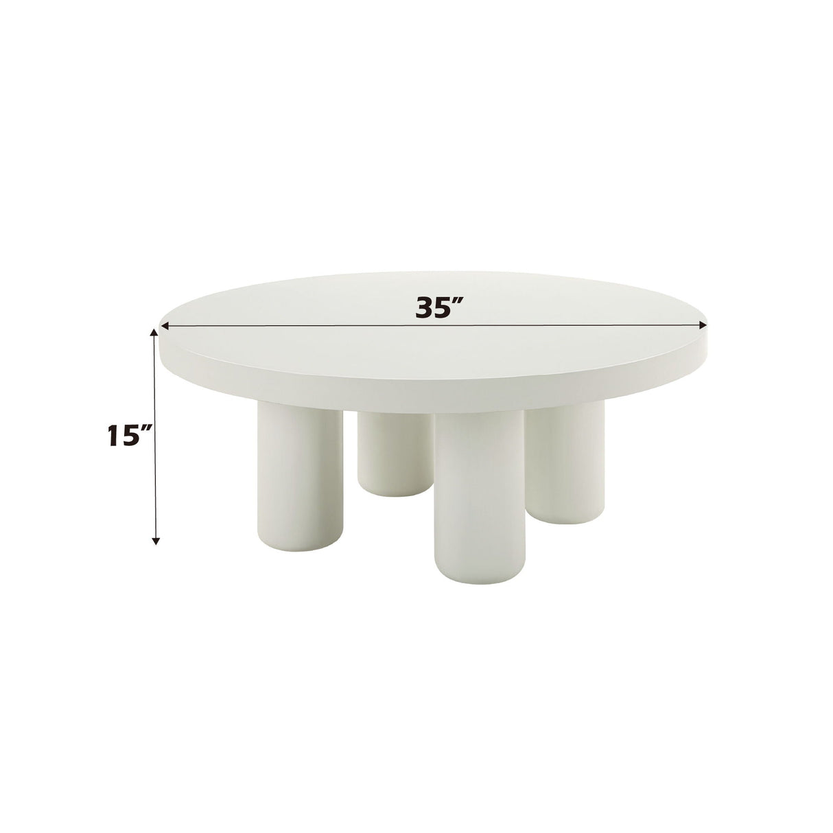 Loanna - Coffee Table - White - Best Buy Furniture