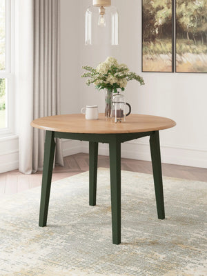Gesthaven - Round Dining Room Drop Leaf Table - Best Buy Furniture