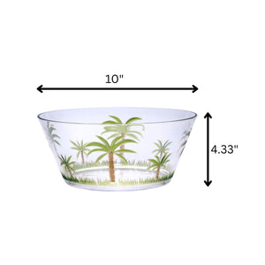 Palm Tree Acrylic Serving Bowls