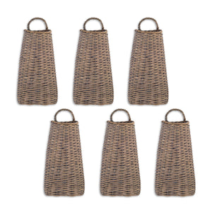 Willow-wall-basket-(set-of-6)-Decorative-Baskets-&-Storage