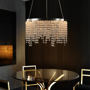 16-Inch Luxury Crystal LED Chandelier