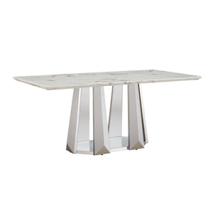 Marble Dining Table for 6 People
