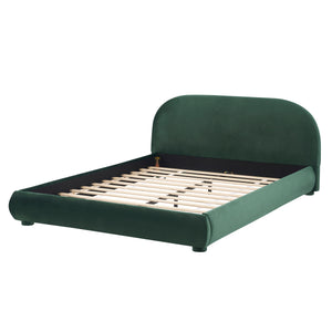 Dark Green Velvet Bed Frame