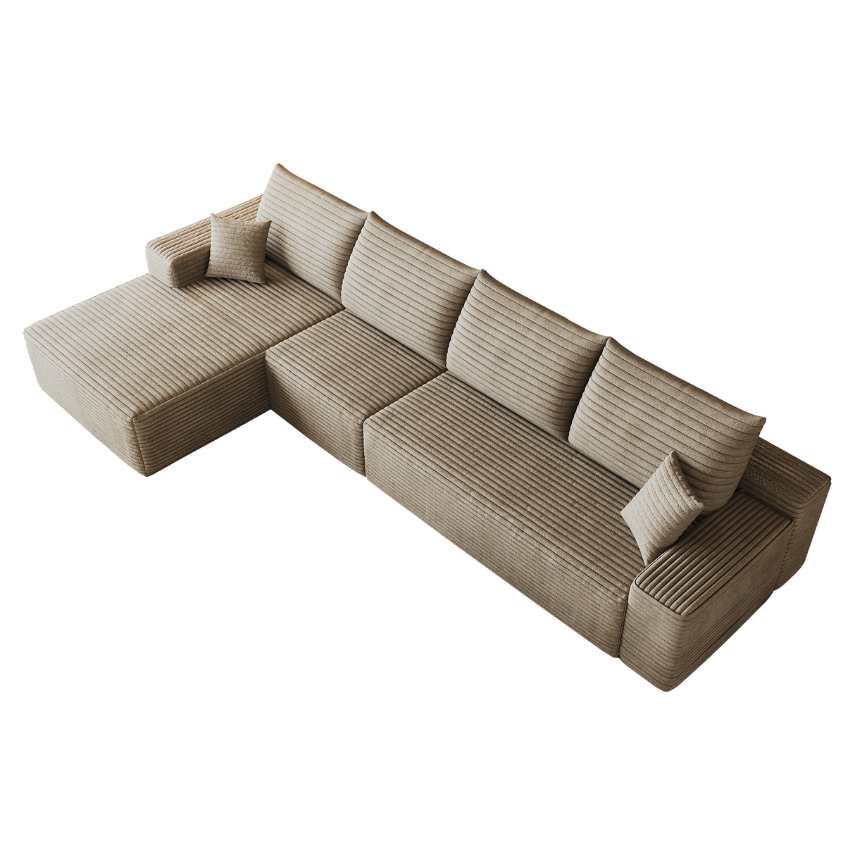 135" Cloud Sectional Couch with L-Shape Chaise