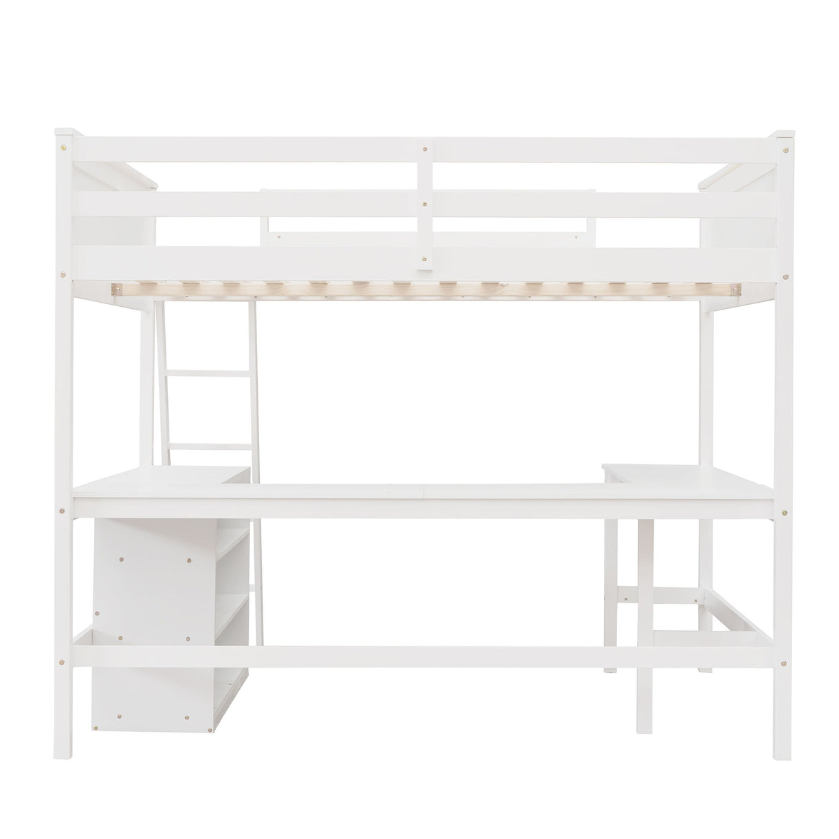 Loft Bed With Shelves With Desk