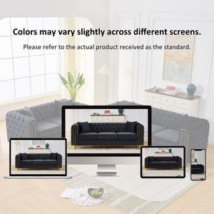 Modern Velvet Loveseat Sofa
